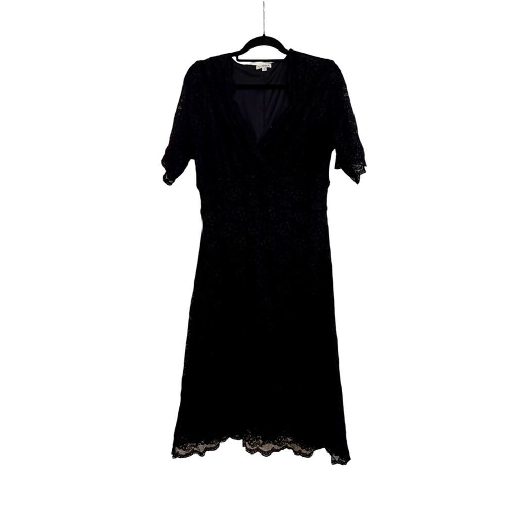 Kiyonna Black Lace Midi Dress
